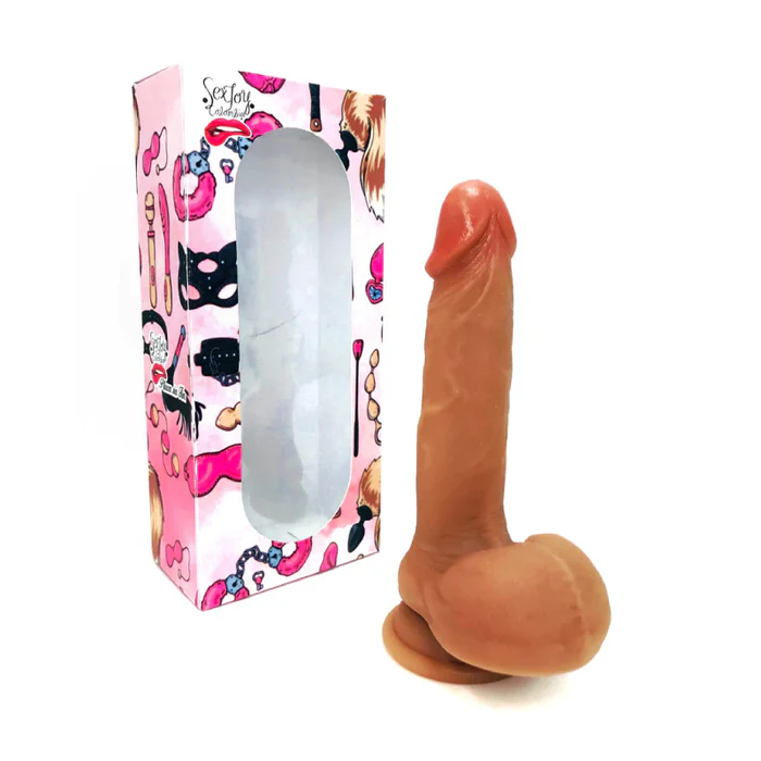 DILDO SLINDING 6 CHOCOLATE